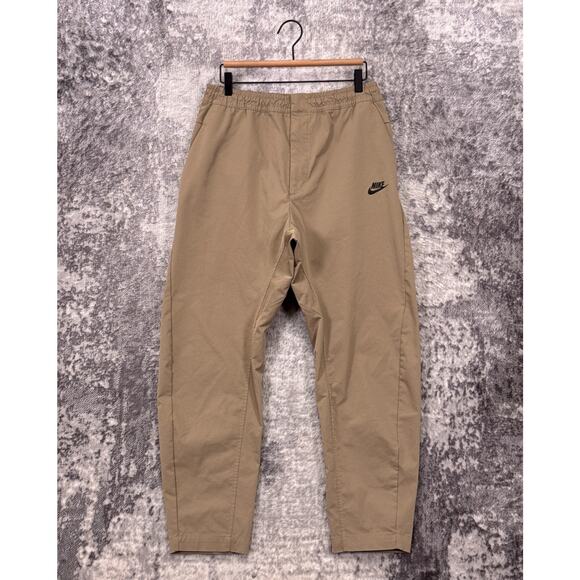 Nike Pants XL Mens Woven Commuter Tech Khaki Beige Tan - Picture 1 of 7